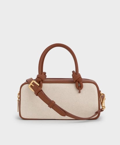 Sammie Bag - Sammie Canvas Knotted-Handle Elongate...