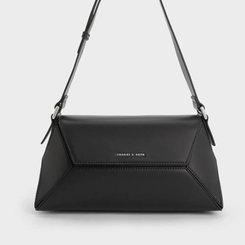 Nasrin Geometric Shoulder Bag - Noir