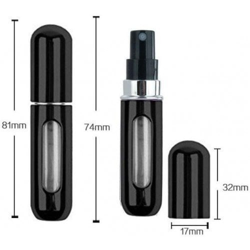 بخاخ العطور للجيب والشنطة 5مل (اسود)