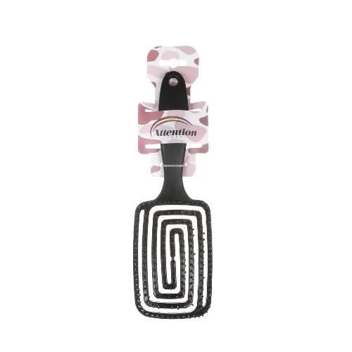 Modern rectangular hairbrush from Attention Care