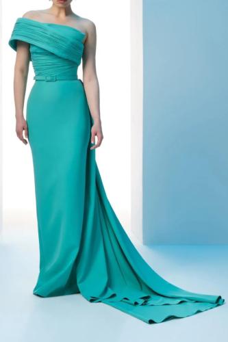 green Evening dress