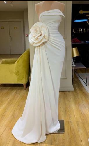 White Evening dress