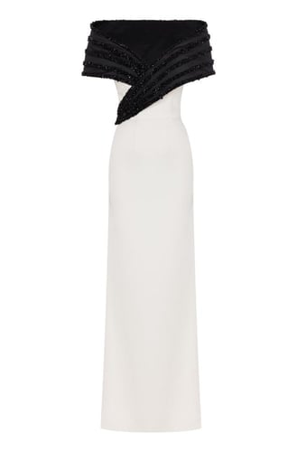 فستان اسود وابيض Evening dress