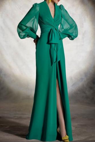 green Evening dress