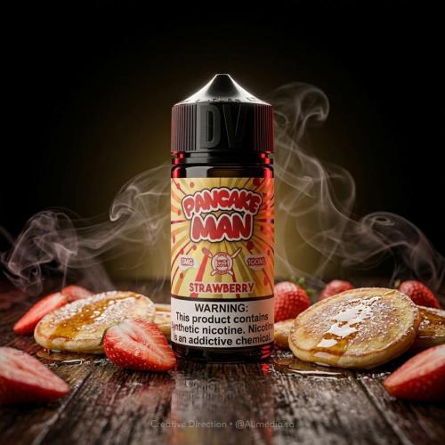 نكهة بانكيك فراولة مان فيب مخبوزات اللذيذه Pancake Man Strawberry 100ML