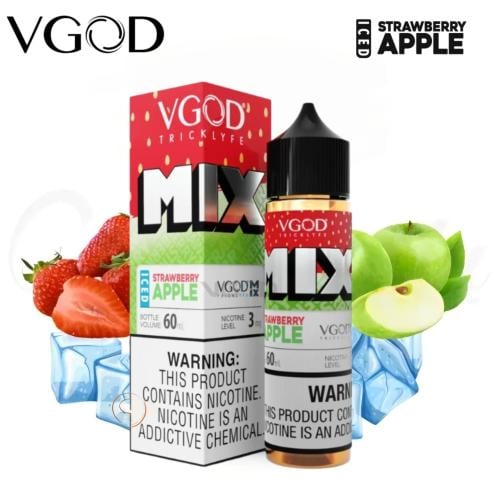 نكهة فيقود مكس فراولة تفاح ايس 60ML فيب VGOD MIX S...