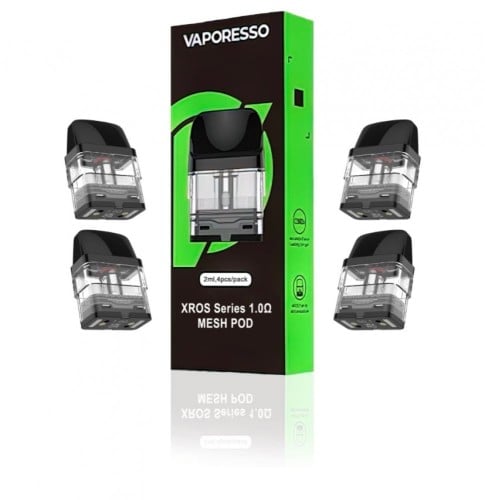 بودات كروس اكسروس مقاومة 1.0 اوم 4 بودات Vaporesso Xros 1.0Ω Pods