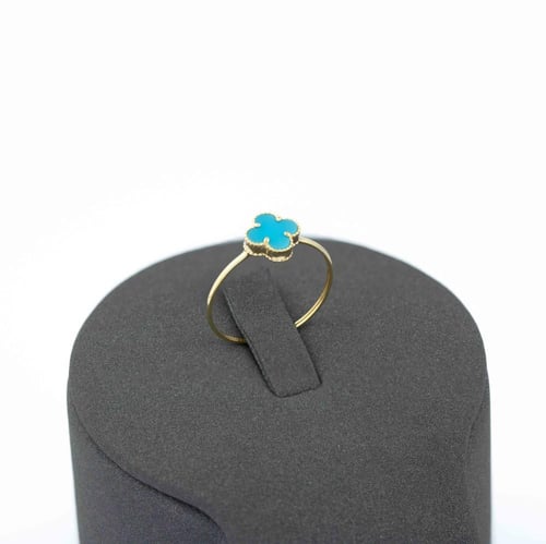 خاتم ذهب تصميم صدفي