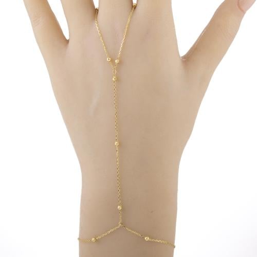 كف ذهب عيار 18 بتصميم الكرات الناعمة