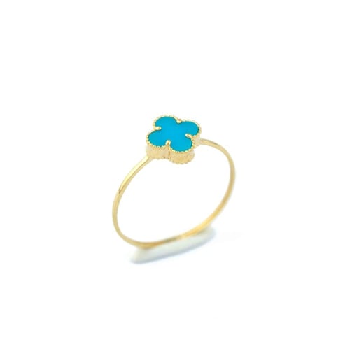 خاتم ذهب تصميم صدفي