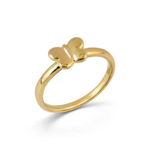 Butterfly ring, 18k pure gold M2082