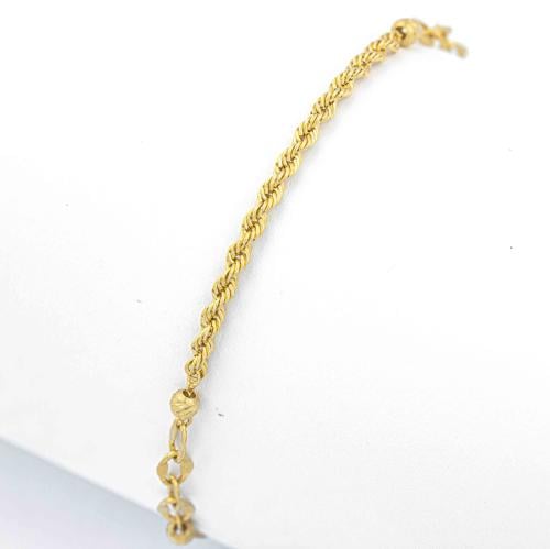 اسوارة ذهب صافي تصميم ايطالي