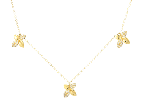 شوكر ذهب تصميم الماس m2574