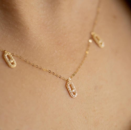 شوكر ذهب تصميم الماس m18-01