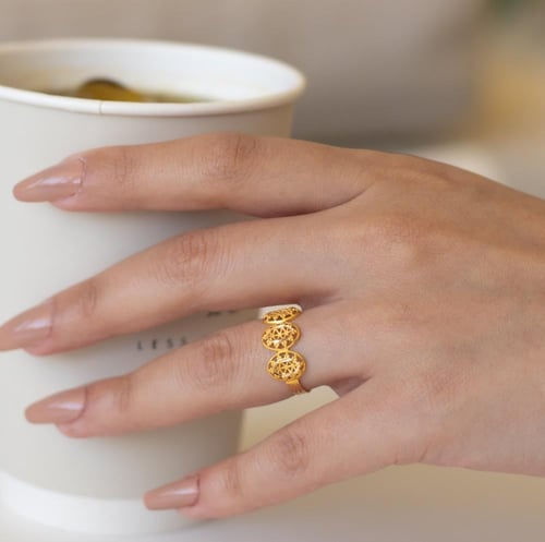 خاتم العنود ذهب صافي