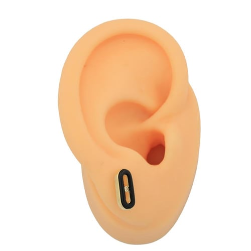 حلق ذهب تصميم صدفي E113