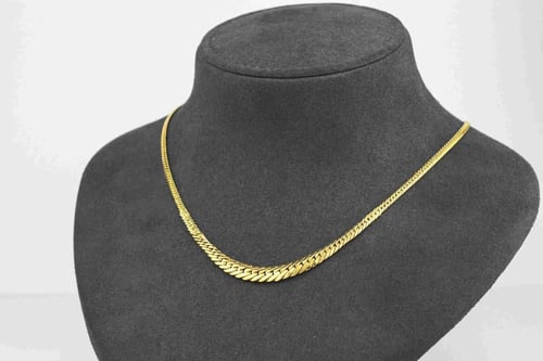 عقد ذهب صافي تصميم ايطالي N220