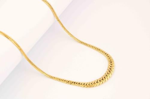 عقد ذهب صافي تصميم ايطالي N220