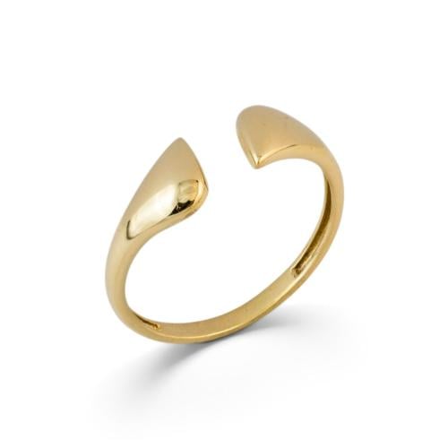 18k gold ring set with zircon M6144
