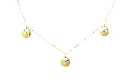 شوكر ذهب تصميم الماس M2564