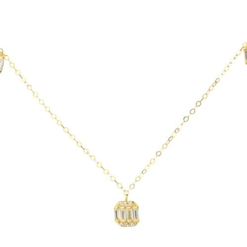 شوكر ذهب تصميم الماسي عيار 18