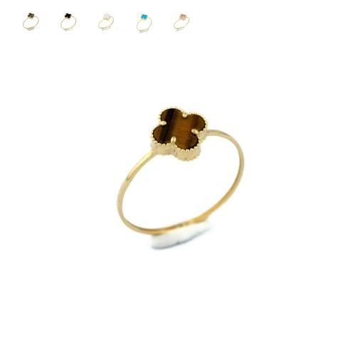 خاتم ذهب تصميم صدفي