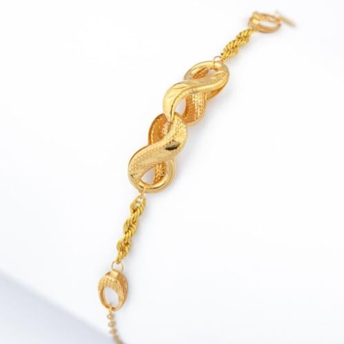 اسوارة ذهب عيار 21 انفنتي تصميم ايطالي RO206