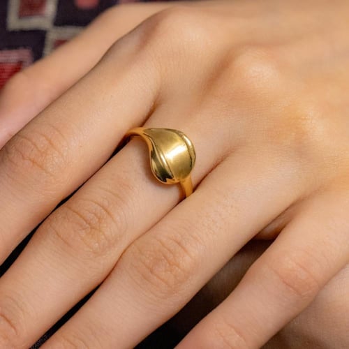 خاتم ذهب تصميم ايطالي m2438