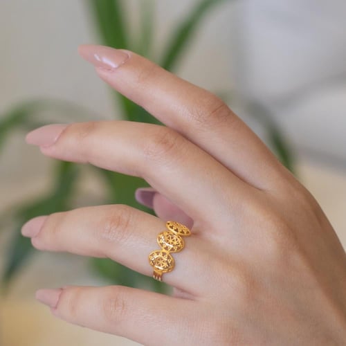 خاتم العنود ذهب صافي