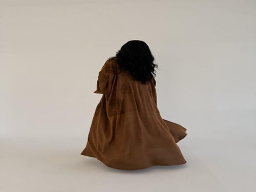 قطن مغسول مطرز ربع بشت