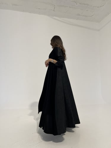 كريب أسود مع تفته