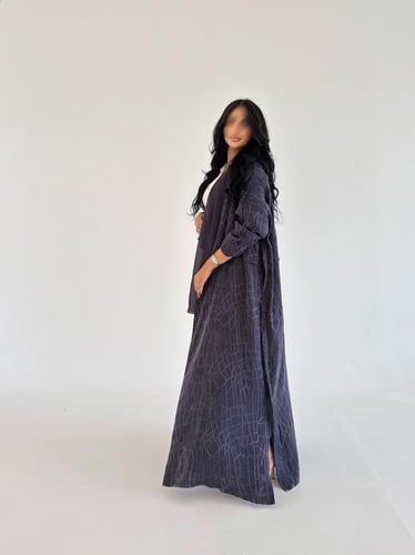 حرير مغسول تركي جاكار ربع بشت