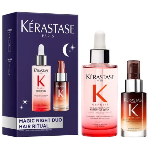 كيراستاس | ثنائي سيروم جينسيس وسيروم نيوتريتيف الليلي Kerastase | Genesis Serum & Mini 8H Magic Night Serum Hair Gift Set
