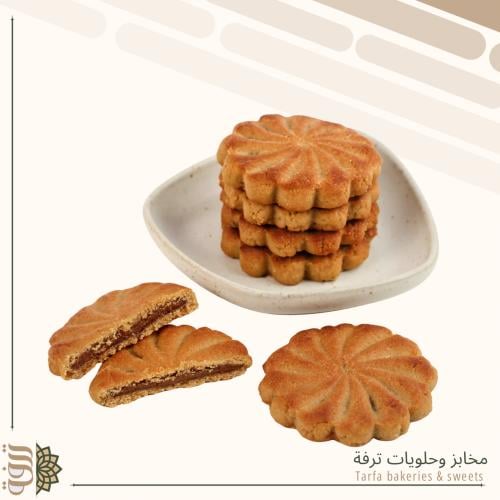 معمول شعير حشوة تمر بدون سكر