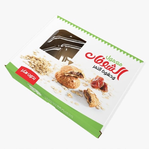 معمول الشوفان حشوة تمر بدون سكر