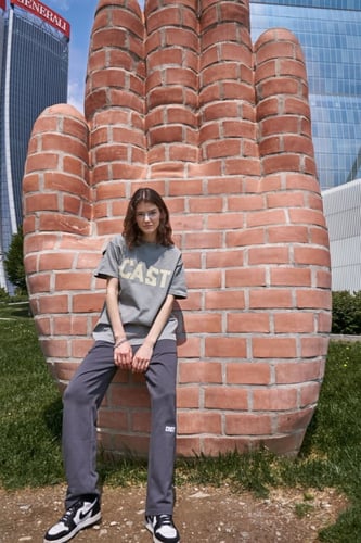 Tape light grey t-shirt