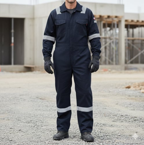 ملابس عمل كفرول عمل كحلي Coverall 145-0008 CAT2 F.R.C