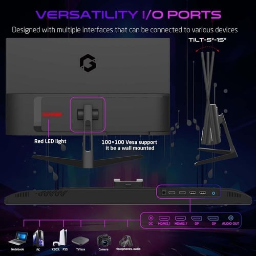 24-IPS-180Hz-0.5Ms - أبيض - يدعم PS5