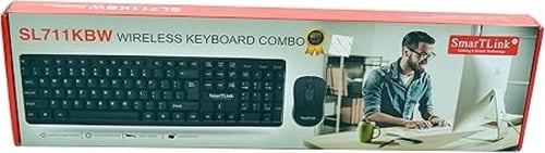 SmarTLink كيبورد وماوس لاسلكي سمارت لينك SL711KBW