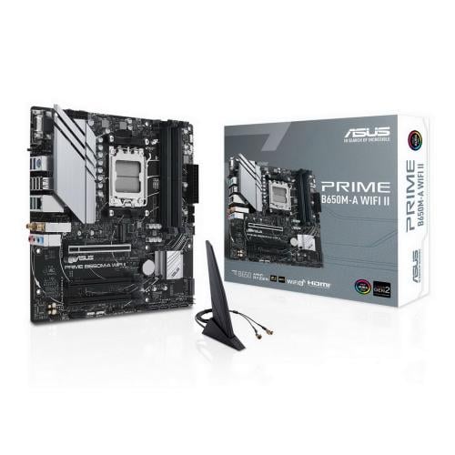 ASUS PRIME B650M-A WiFi II – DDR5 Micro-ATX Mother...