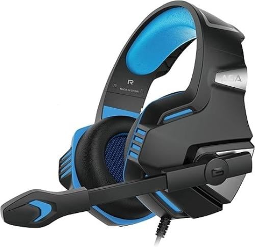 سماعة العاب لجهاز PS4 A5 بلون اسود/ ازرق من ايه اس...