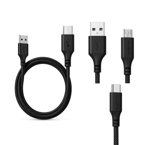 كيبل شحن نايلون Nylon Cable USB-A to Micro USB – أ...