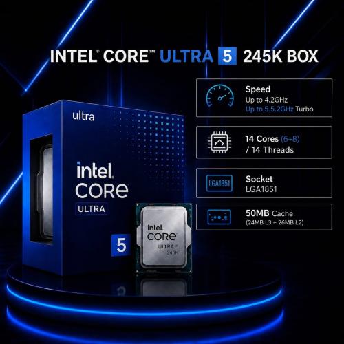 معالج Intel Core Ultra 5 245K – الجيل الجديد Arrow...