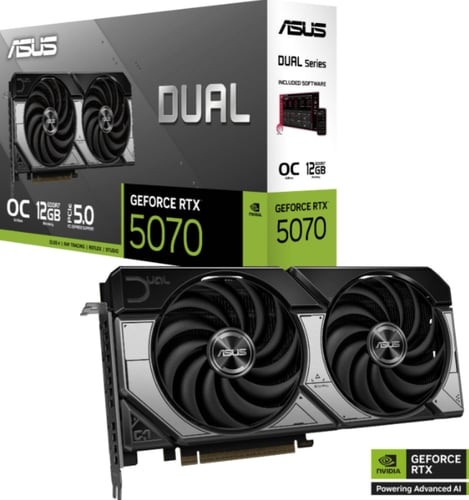 كرت شاشة Asus RTX Dual 5070 12GB للألعاب والجيمر G...