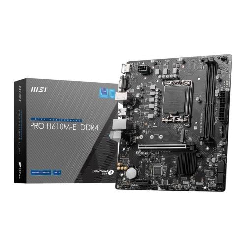 MSI PRO H610M-E – DDR4 Micro-ATX Motherboard – Pra...