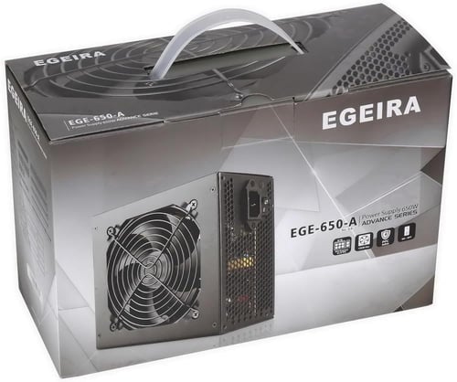 Egeira P.Supply 650W 650-A 12CM BLACK – Reliable P...