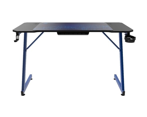 طاوله مكتبية وقيمنق بإضاءة RGB - ازرق ابعاد الطاول...