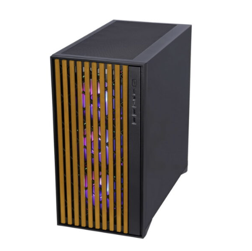 Egeira Nordic Black ATX Gaming Case – Wooden Front...