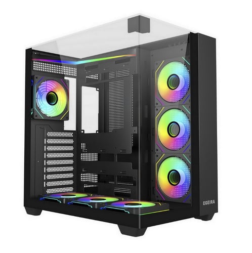 Egeira Galaxy 7 Black ATX Gaming Computer Case – U...