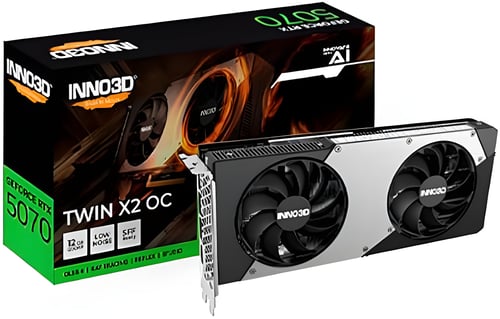 INNO3D GEFORCE RTX 5070 TWIN X2 OC 12GB GDDR7